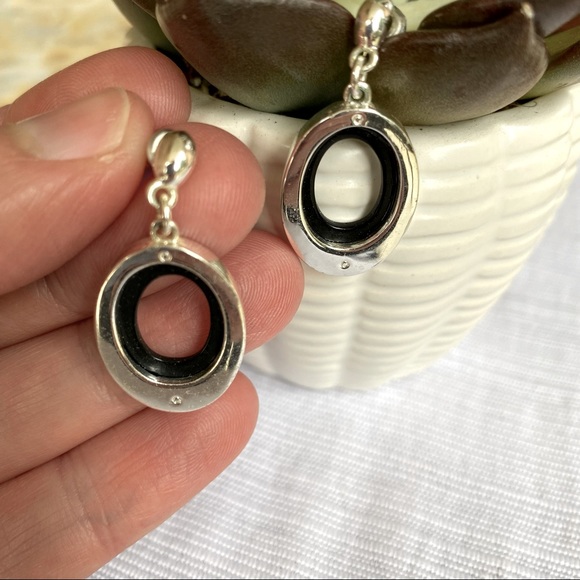 Nine West silver earrings - Picture 2 of 2